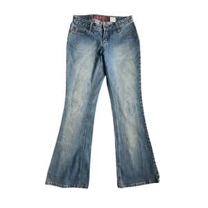 Vintage Mudd Jeans Y2K Low Rise Flare Bootcut Denim Size 5 Juniors